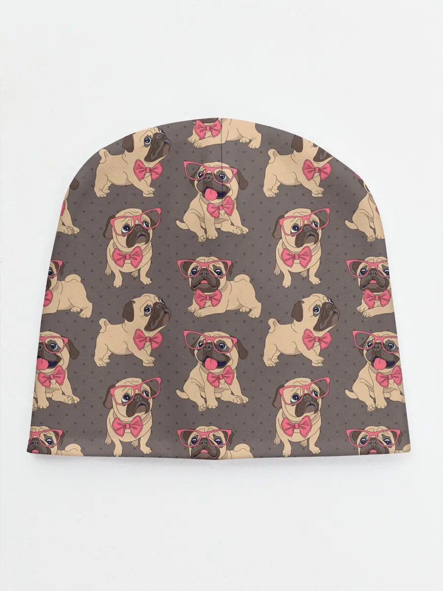 Детская шапка / Мопсы