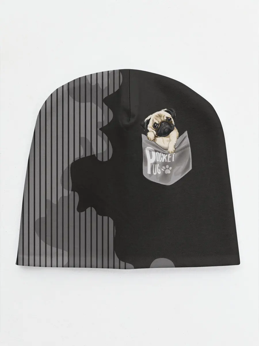 Детская шапка / Мопс в кармане