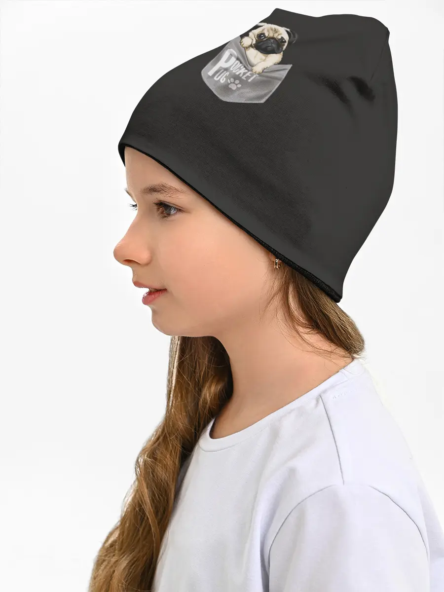 Детская шапка / Мопс в кармане