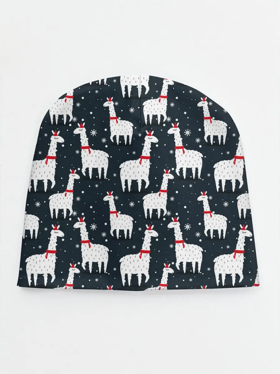 Детская шапка / Новогодние ламы