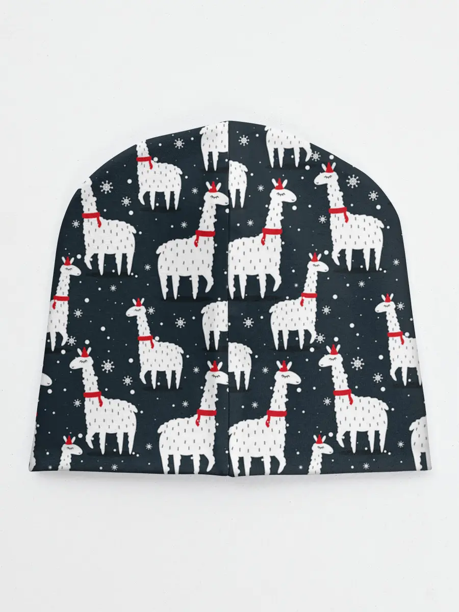 Детская шапка / Новогодние ламы