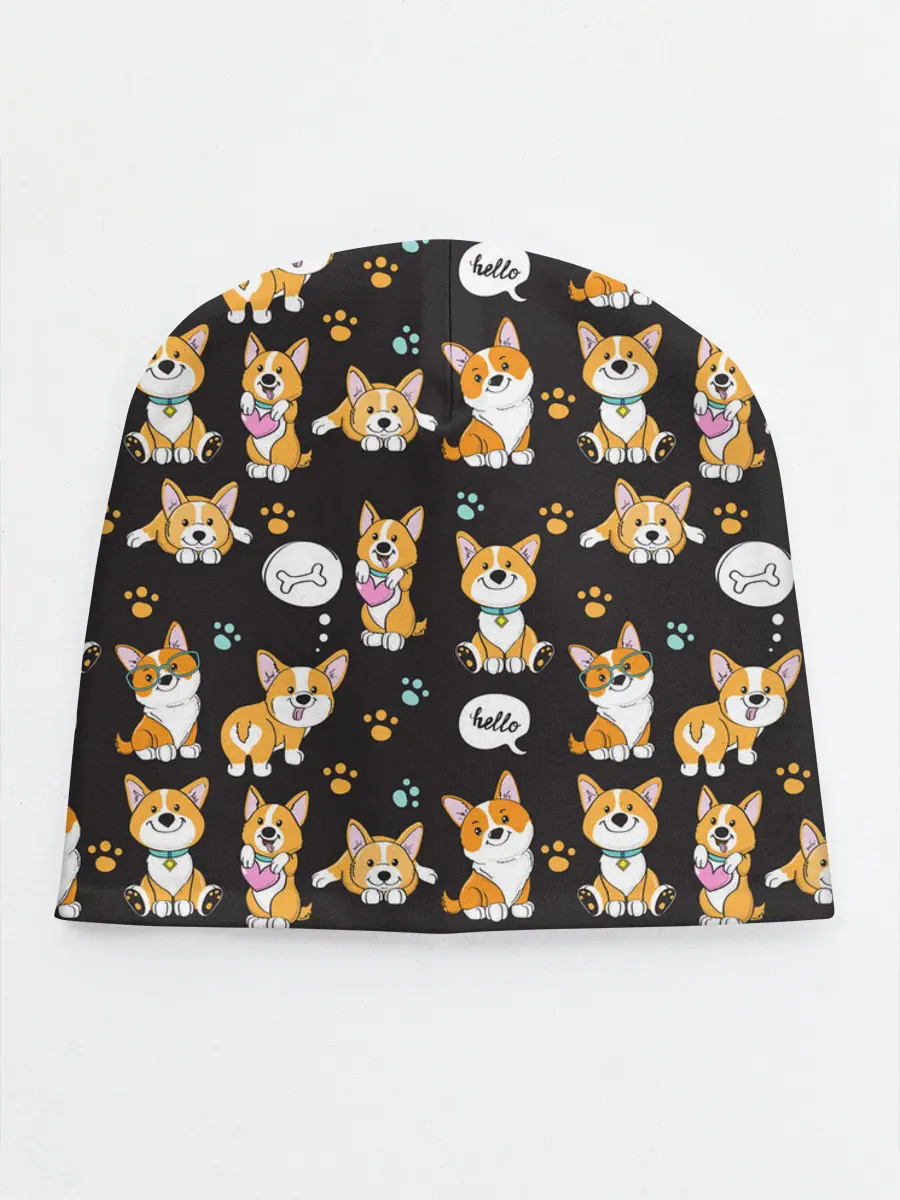 Детская шапка / Милые пёсики