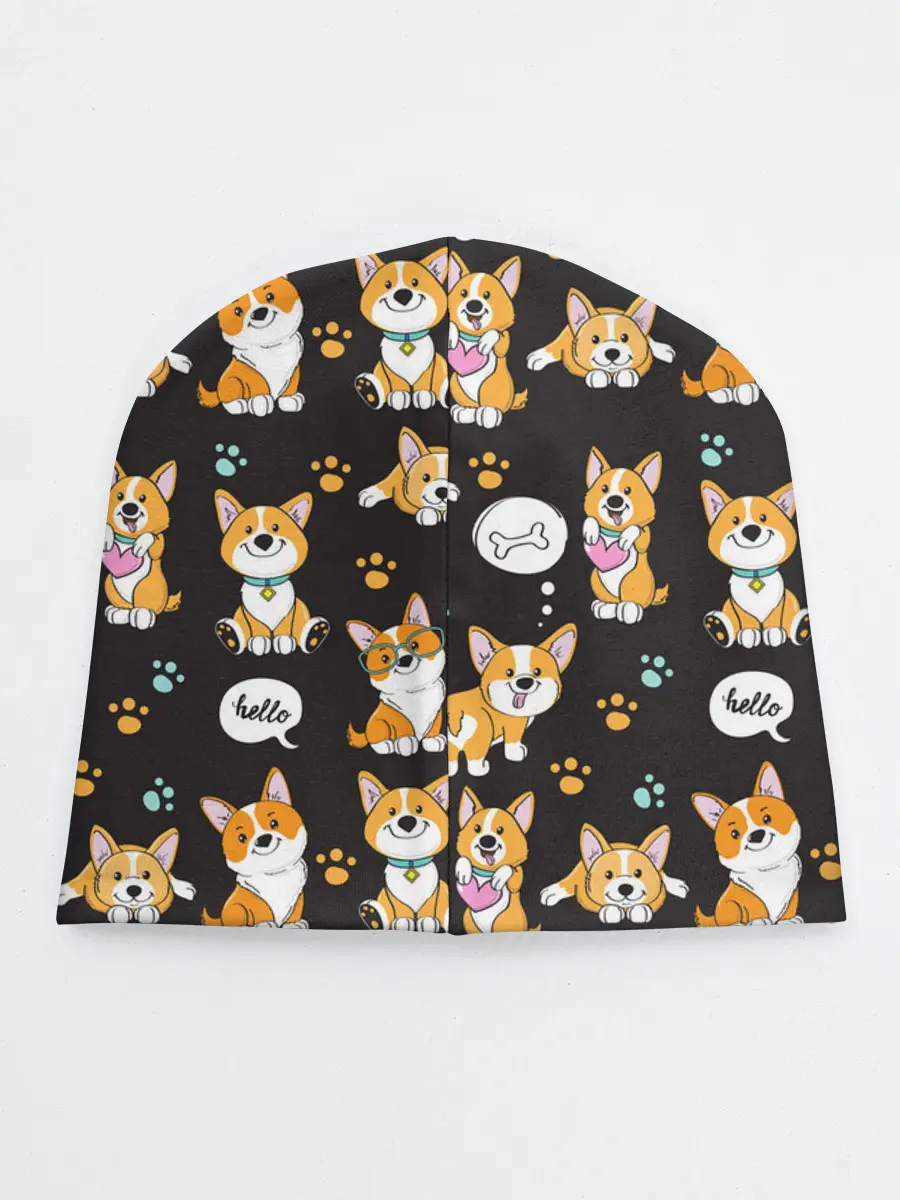 Детская шапка / Милые пёсики