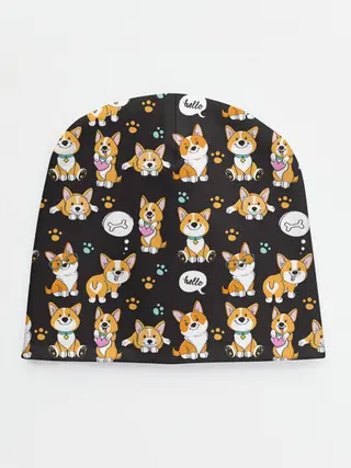Детская шапка / Милые пёсики