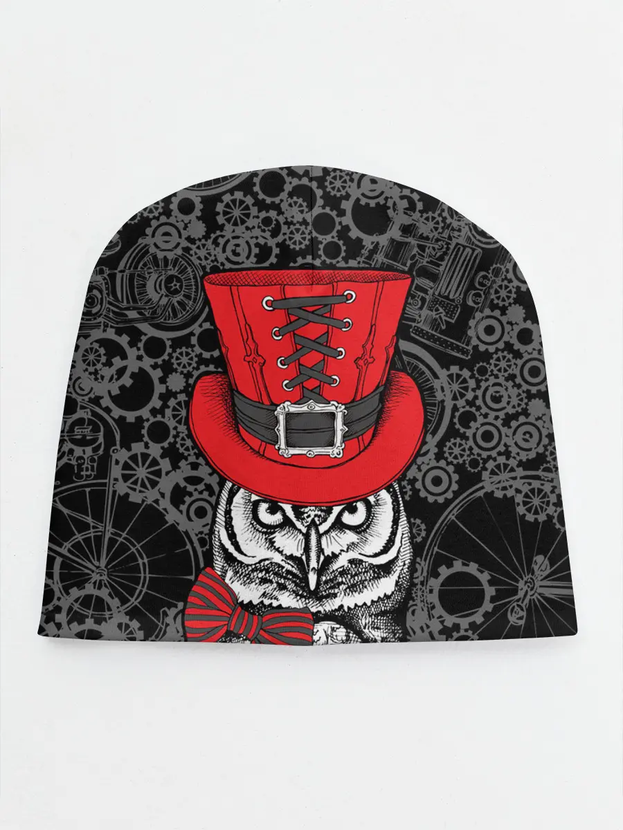 Детская шапка / Сова в цилиндре