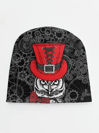 Детская шапка / Сова в цилиндре