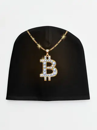 Детская шапка / Бриллиантовый биткоин