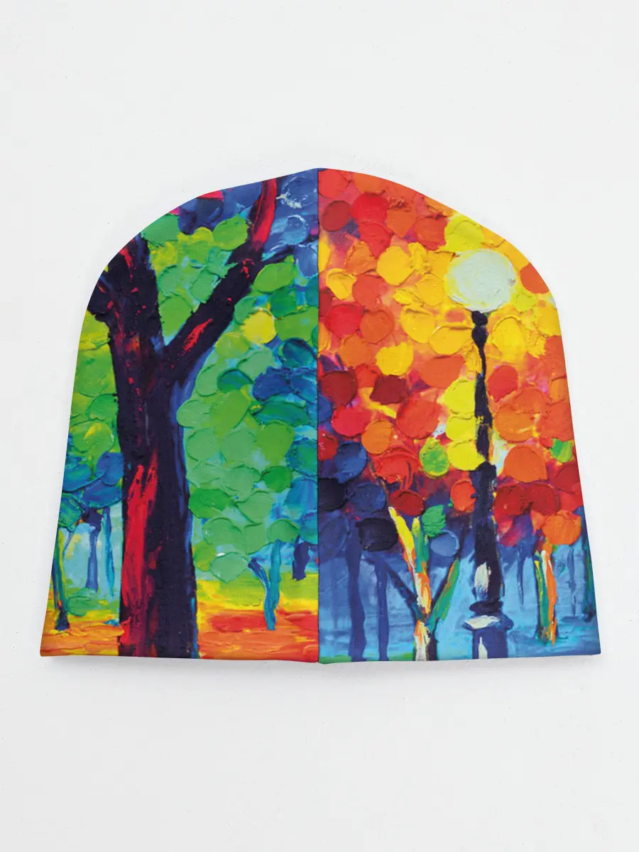 Детская шапка / Осенний бульвар