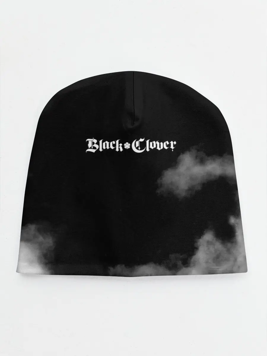 Детская шапка / Логотип Черного Клевера в дымке