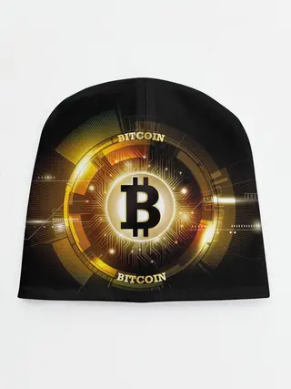 Детская шапка / Золотой биткоин