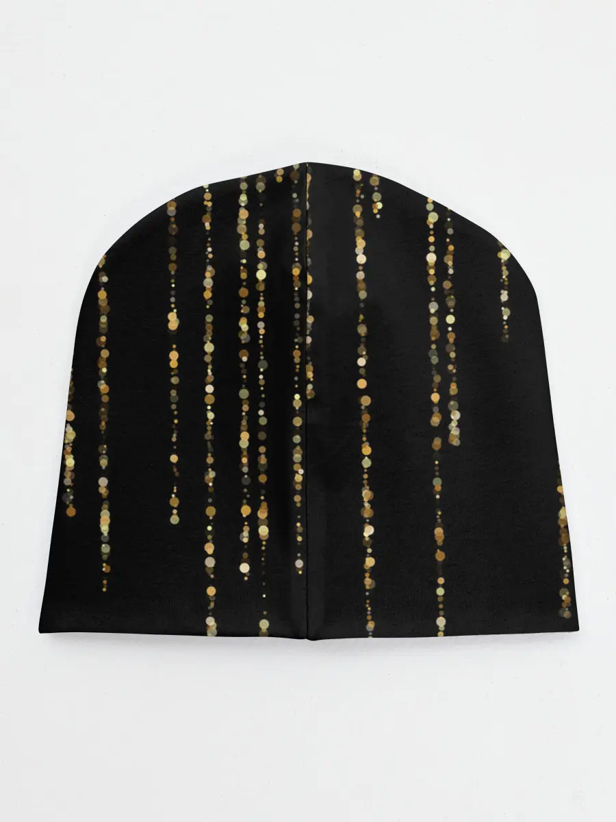 Детская шапка / Золотой глиттер