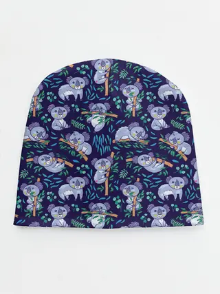Детская шапка / Фиолетовые коалы