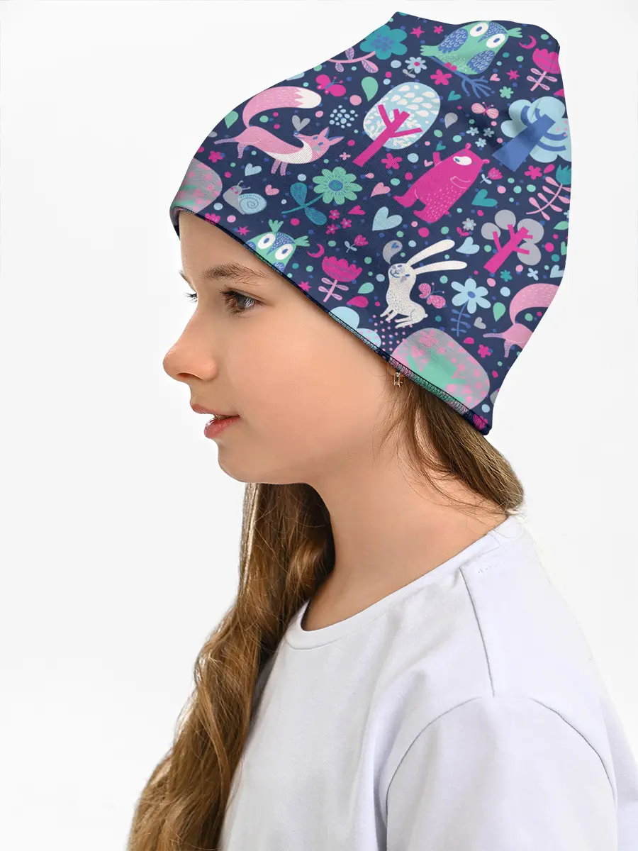 Детская шапка / Лесные животные