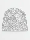 Детская шапка / Белые цветы
