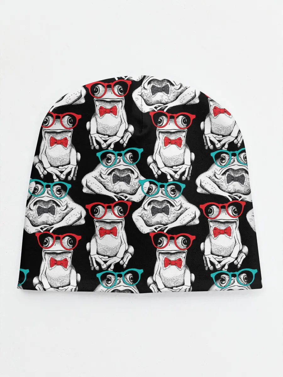 Детская шапка / Лягушки в очках