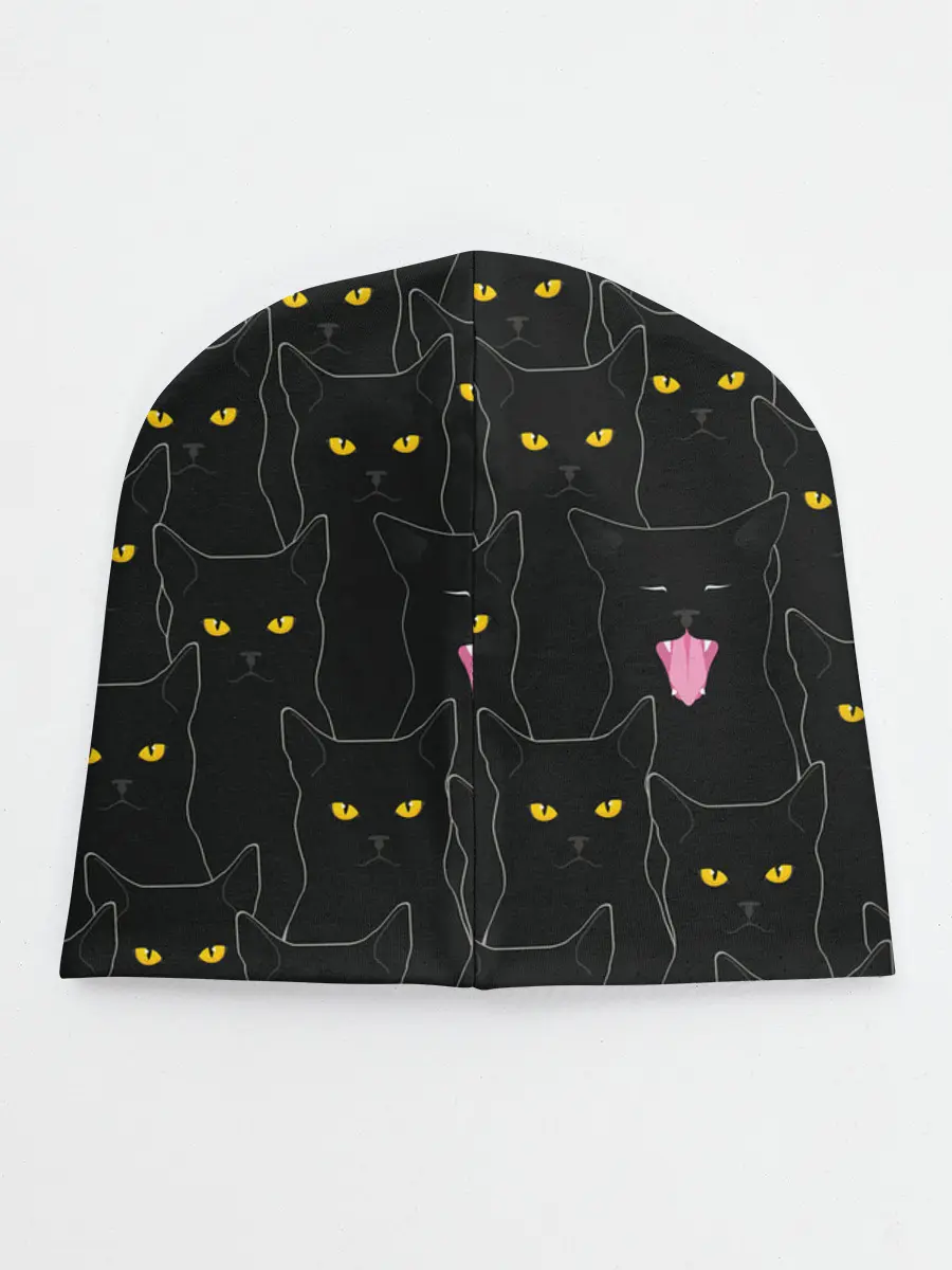 Детская шапка / Чёрные коты