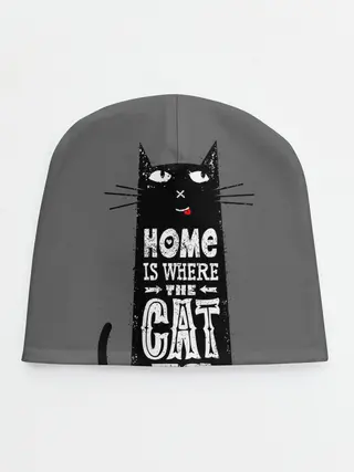 Детская шапка / Дом там, где твой кот
