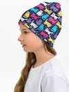 Детская шапка / Разноцветные котики