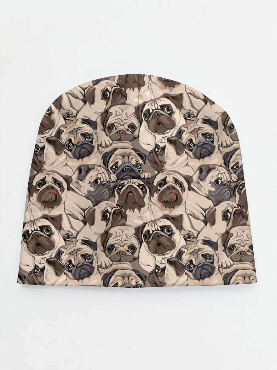 Детская шапка / Мопсы