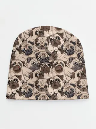 Детская шапка / Мопсы