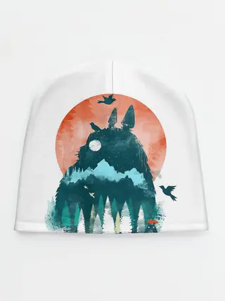 Детская шапка / Силуэт Тоторо