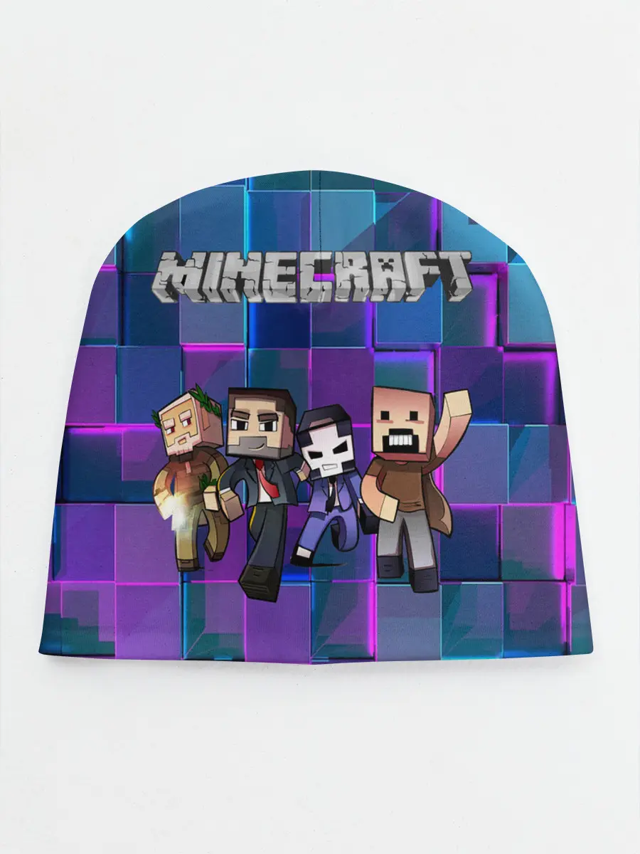 Детская шапка / Майнкрафт на скиле