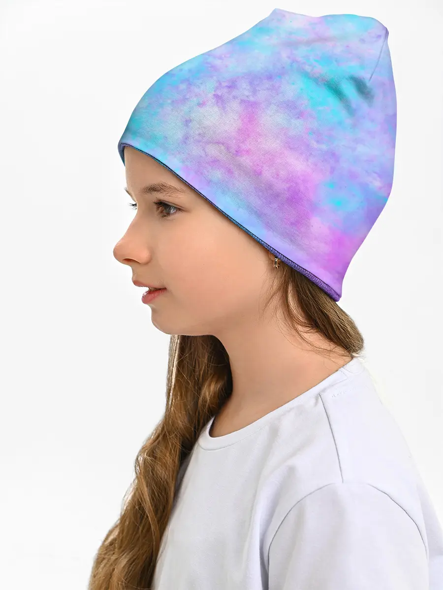 Детская шапка / Мрамор Tie Dye
