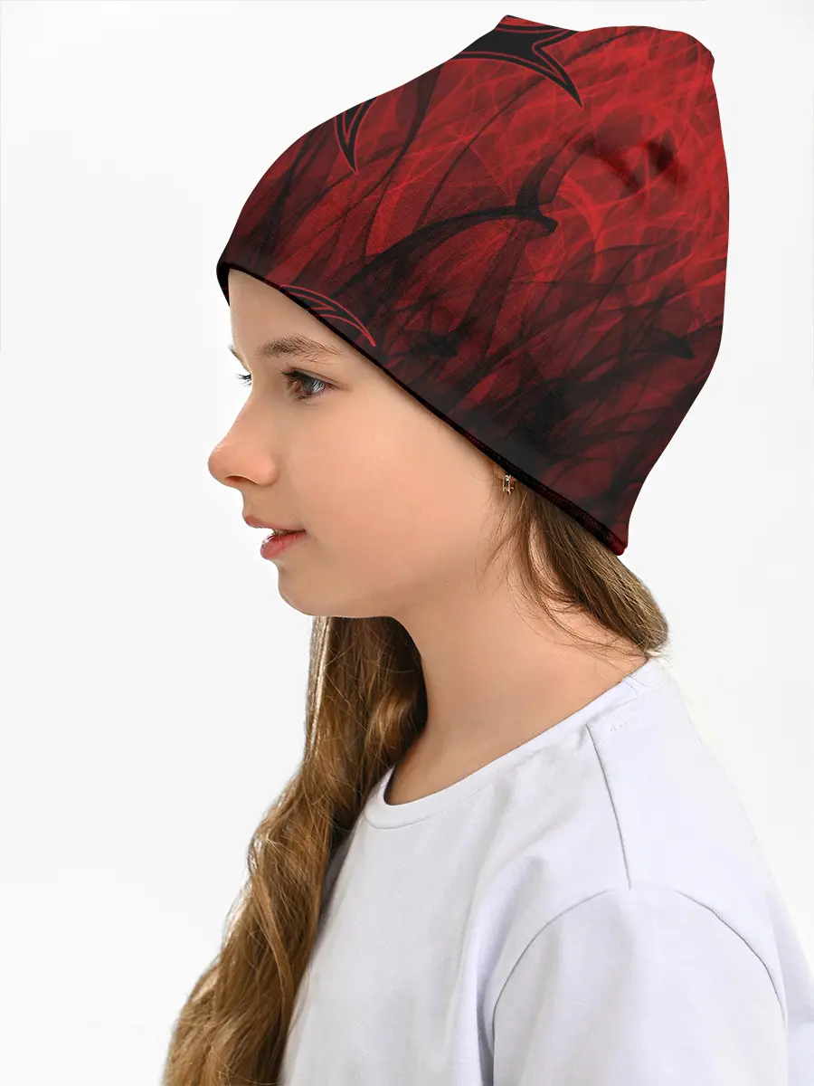 Детская шапка / Red-n-black okto
