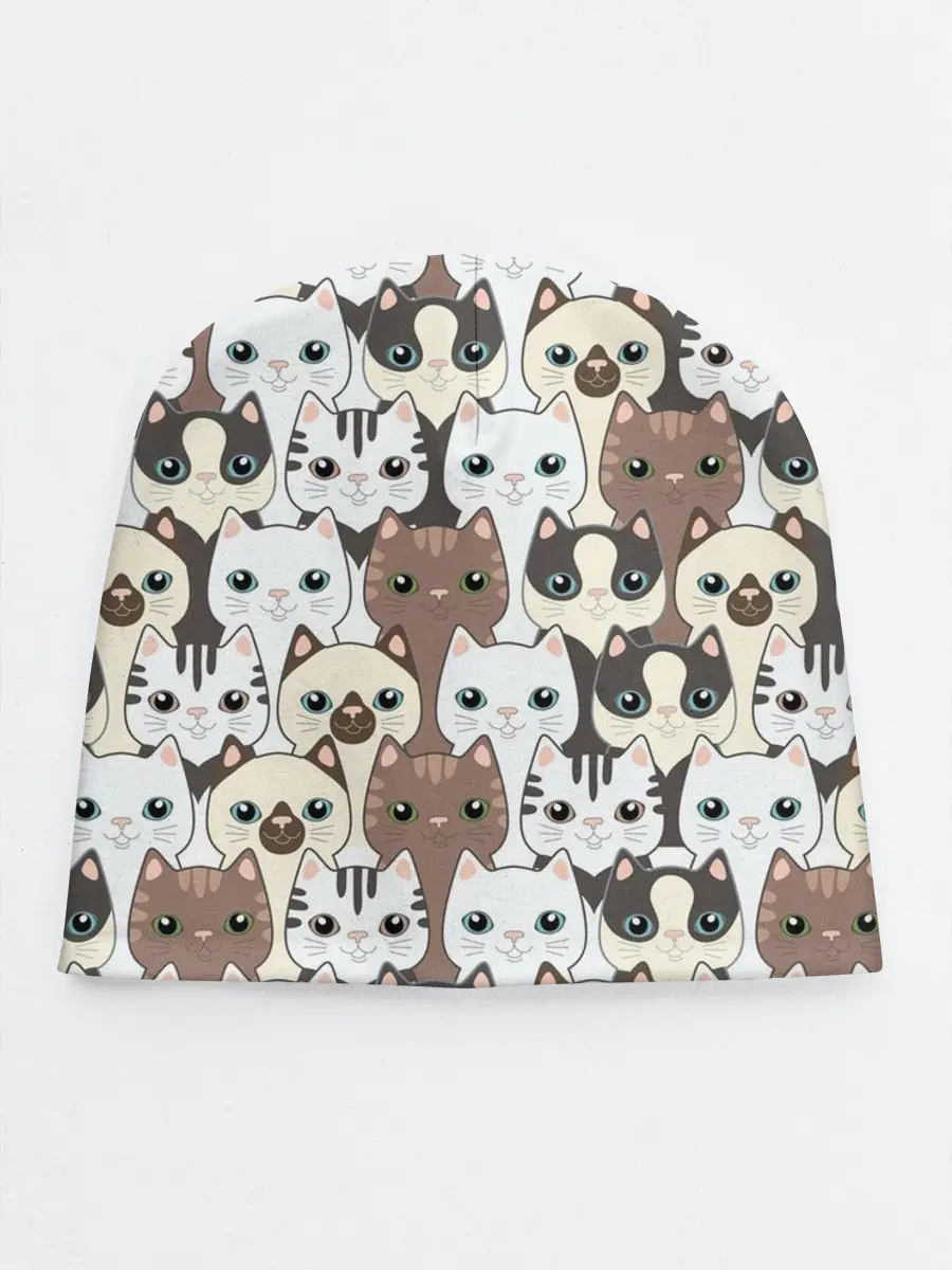 Детская шапка / Котики