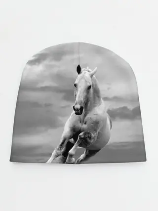 Детская шапка / Белая лошадь