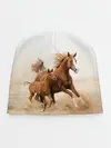 Детская шапка / Лошадь с жеребенком
