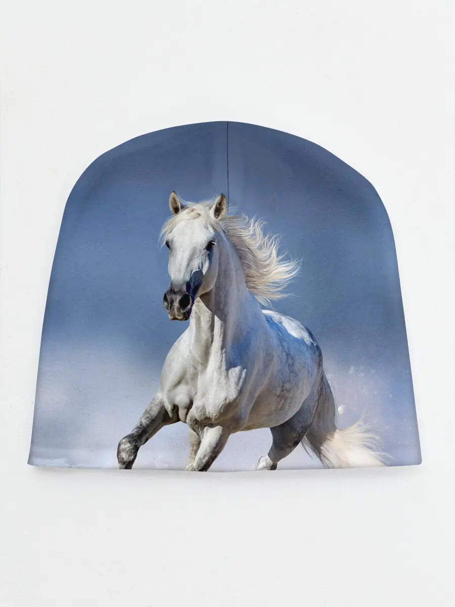 Детская шапка / Белая лошадь