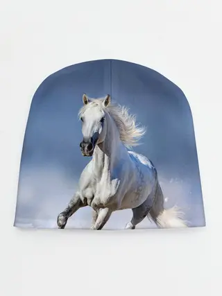 Детская шапка / Белая лошадь