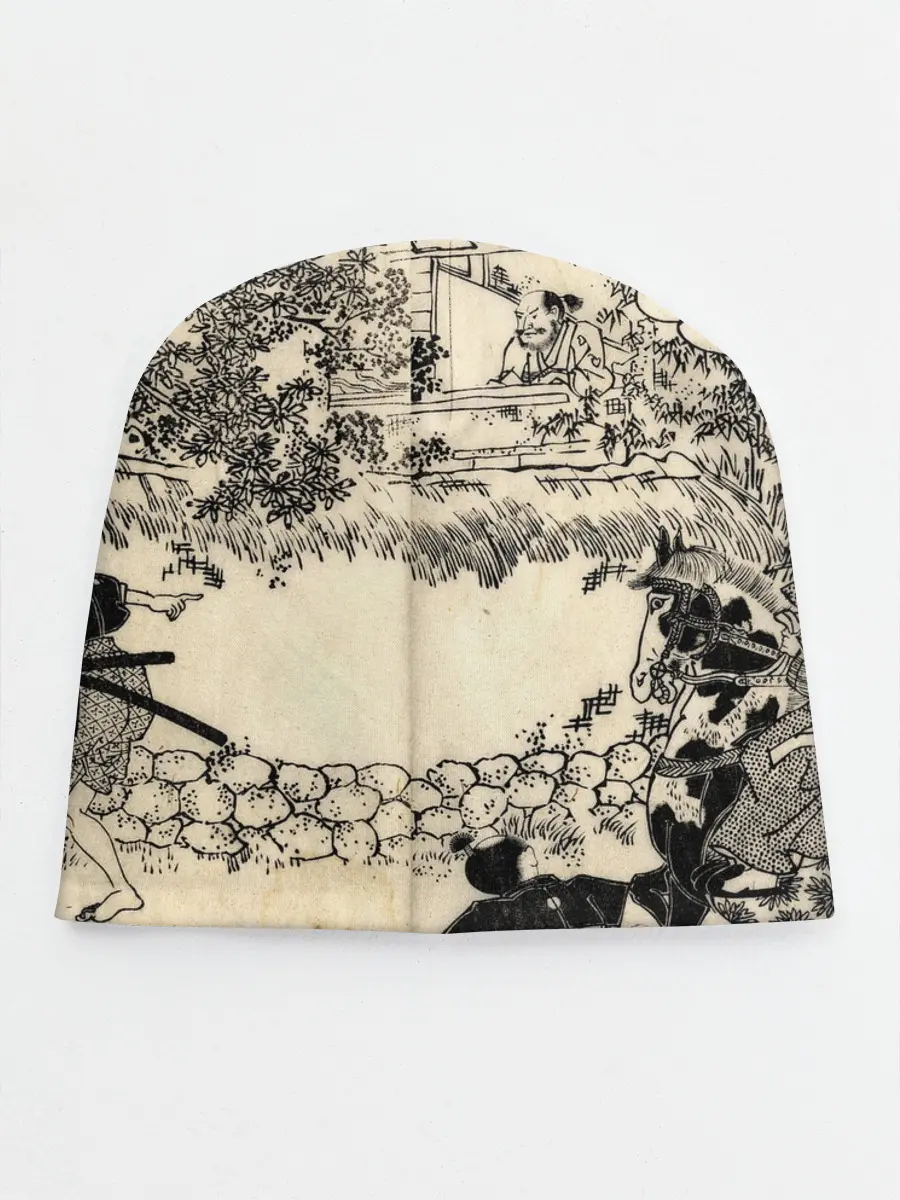 Детская шапка / Японская гравюра