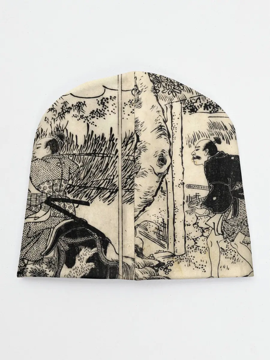 Детская шапка / Японская гравюра