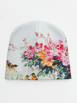 Детская шапка / Японские цветы