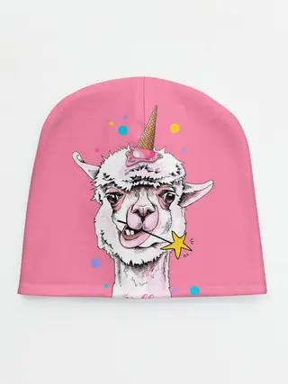 Детская шапка / Hello llamacorn