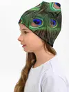 Детская шапка / Перья павлина #1