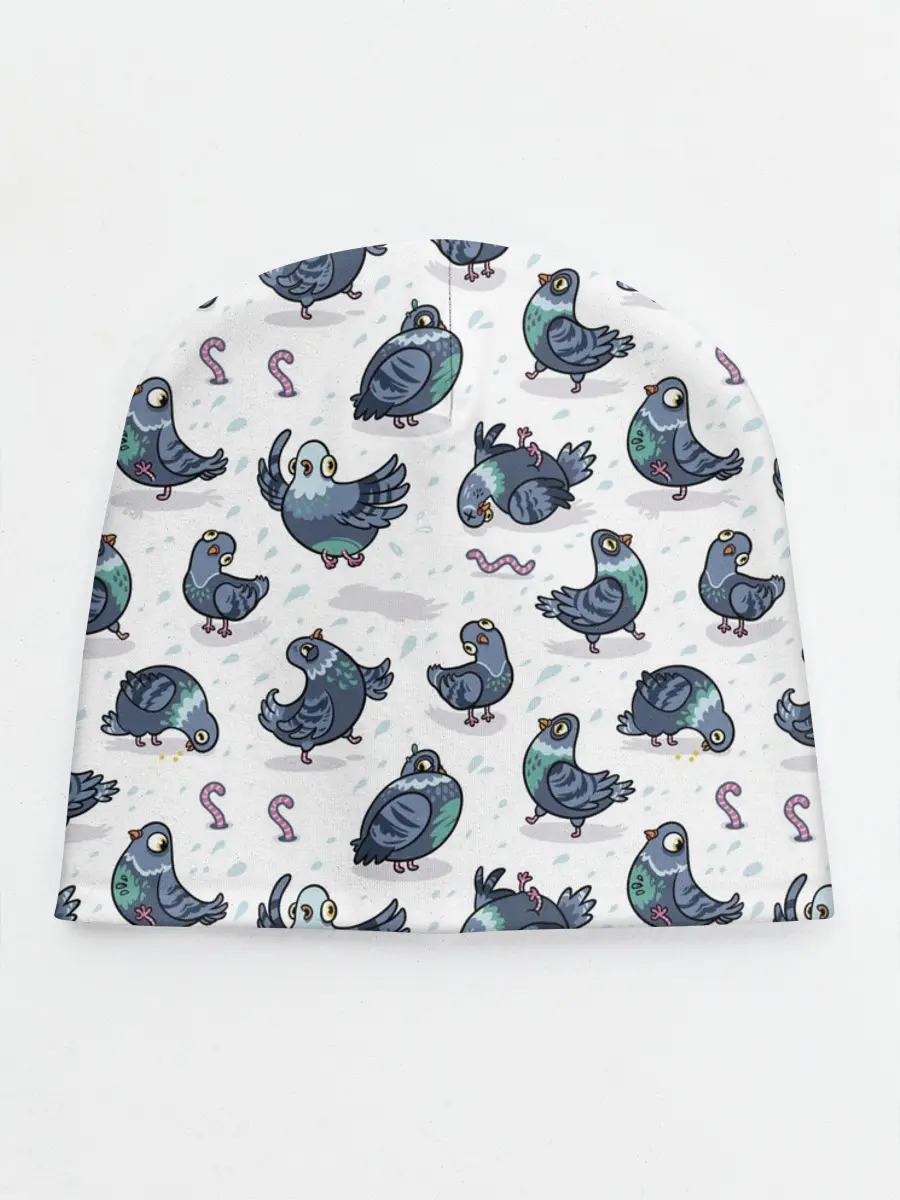 Детская шапка / Голуби