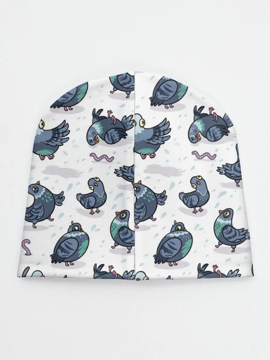 Детская шапка / Голуби