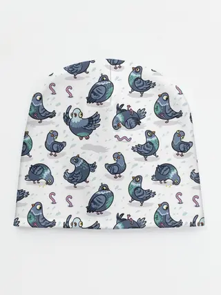 Детская шапка / Голуби