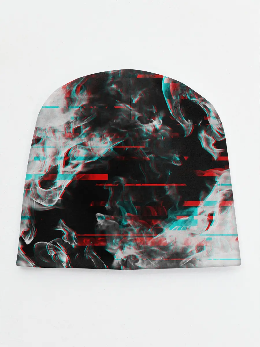 Детская шапка / White flame glitch