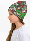 Детская шапка / Камуфляж с буквами FCLM