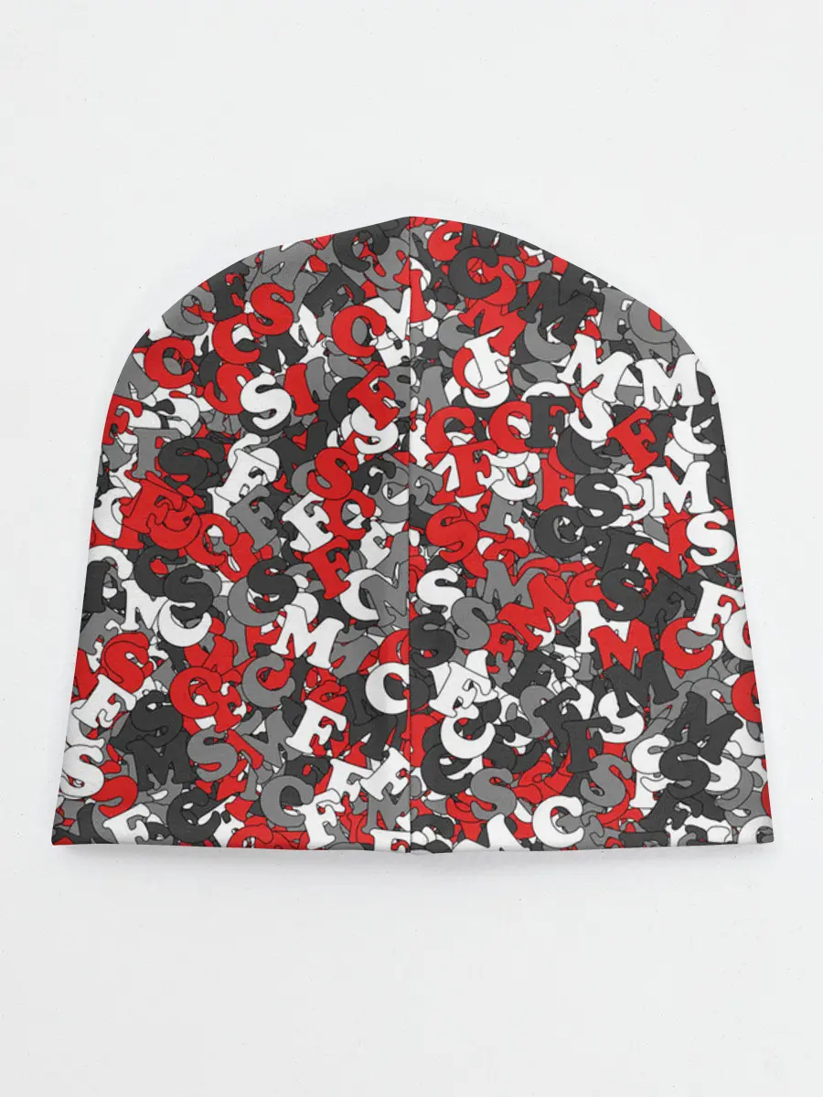 Детская шапка / Камуфляж с буквами F.C.S.M