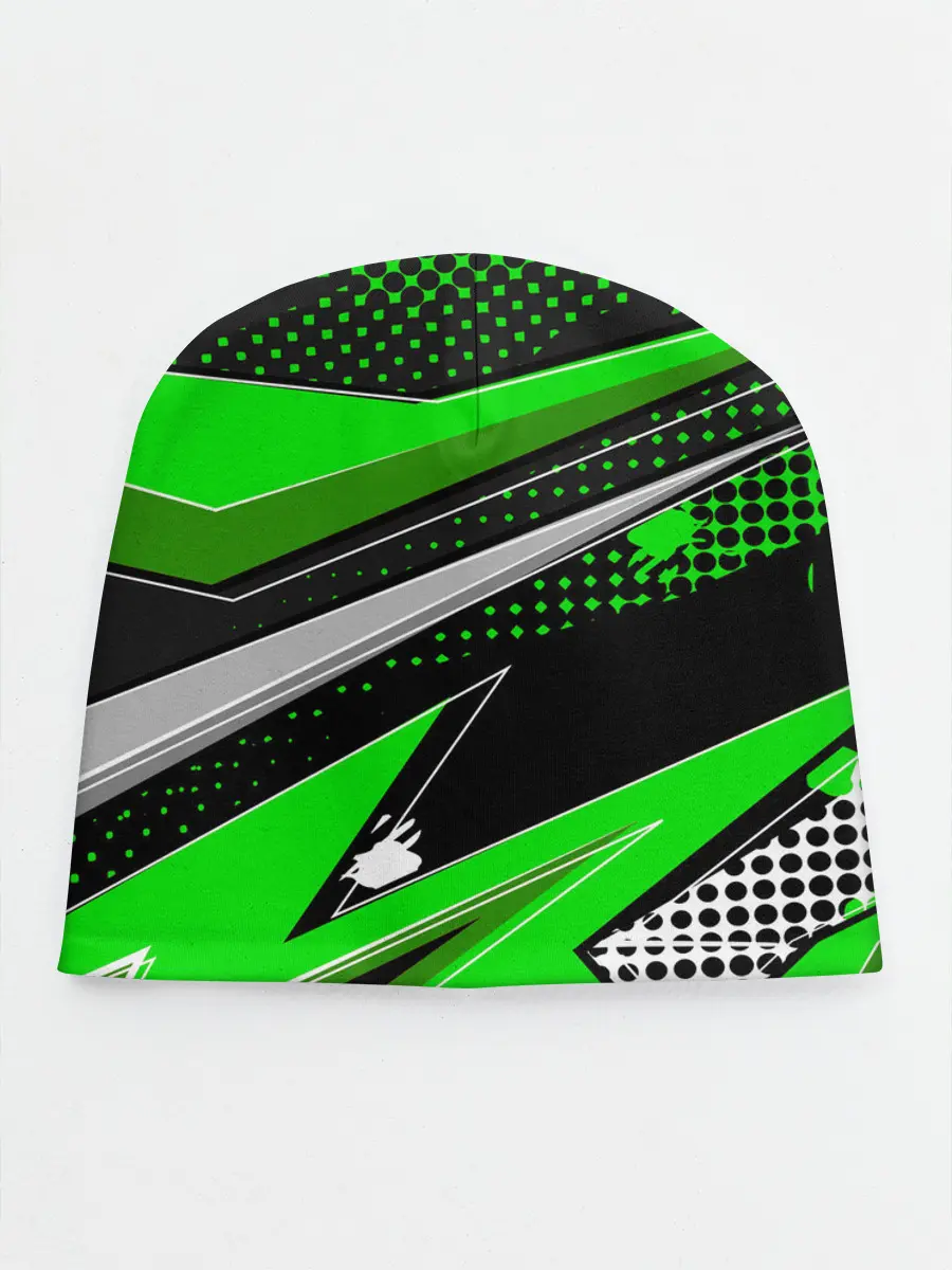 Детская шапка / Зеленая краска