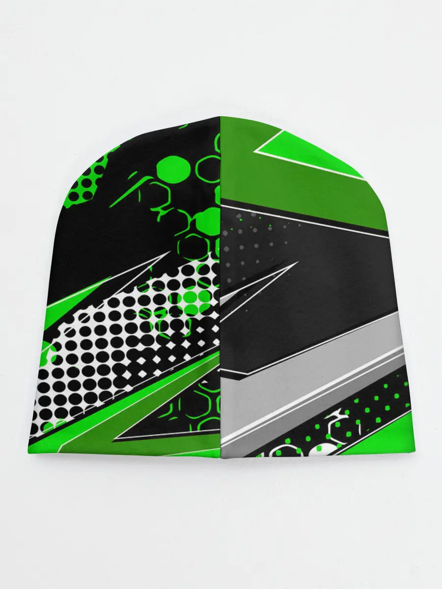Детская шапка / Зеленая краска