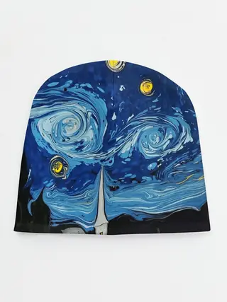 Детская шапка / ЗВЁЗДНАЯ НОЧЬ ВАНГОГ