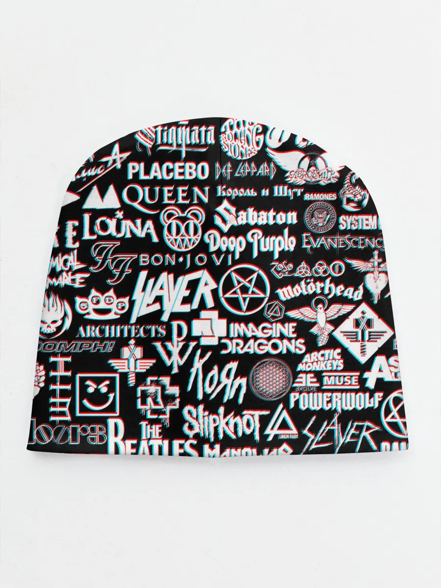 Детская шапка / ЛОГОТИПЫ РОК ГРУПП GLITCH