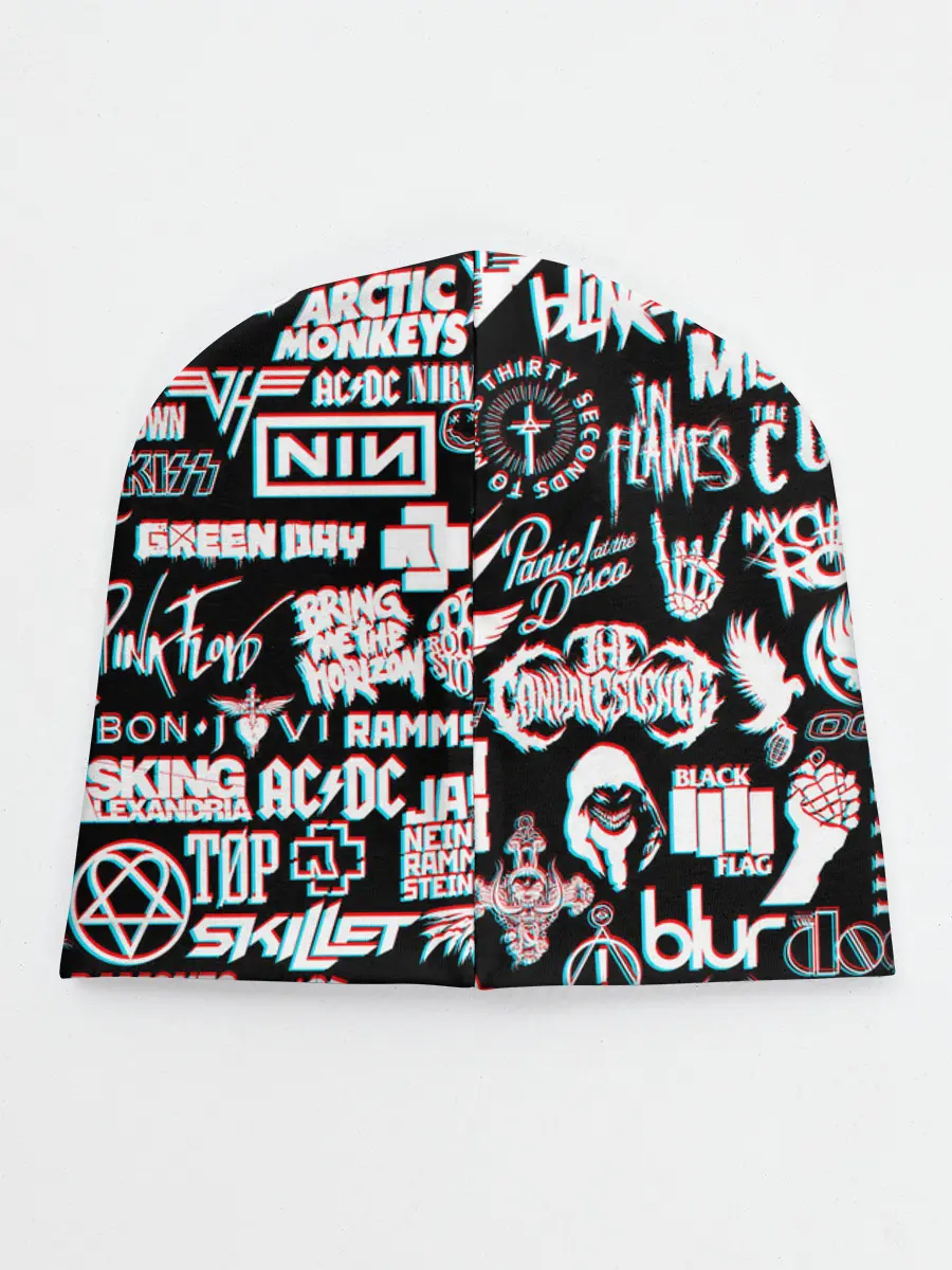 Детская шапка / ЛОГОТИПЫ РОК ГРУПП GLITCH