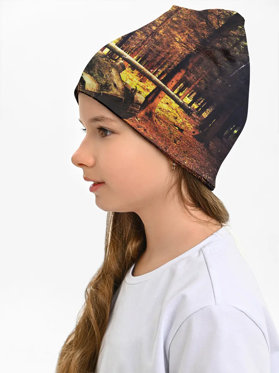 Детская шапка / ТАНК В ЛЕСУ